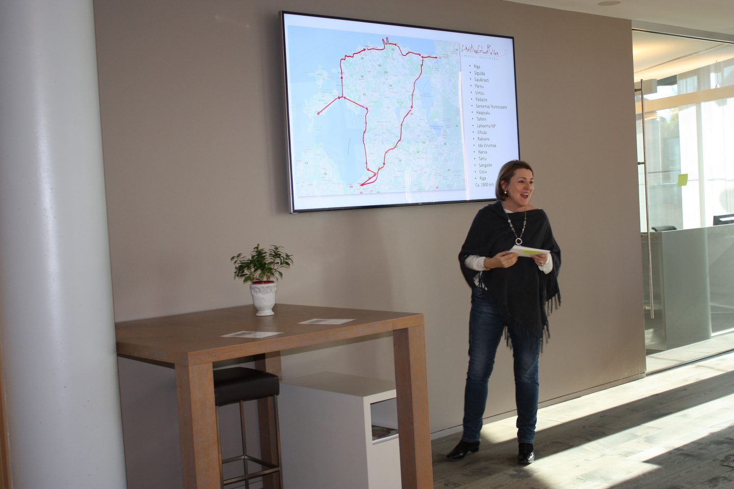 Christina Gloor berichtete in der Geschäftsstelle in Lenzburg mit viel Herzblut