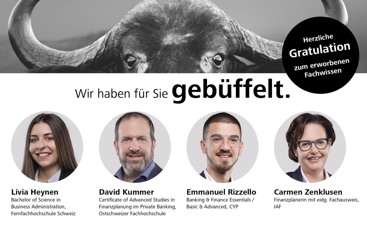 Livia Heynen, David Kummer, Emmanuel Rizzello, Carmen Zenklusen