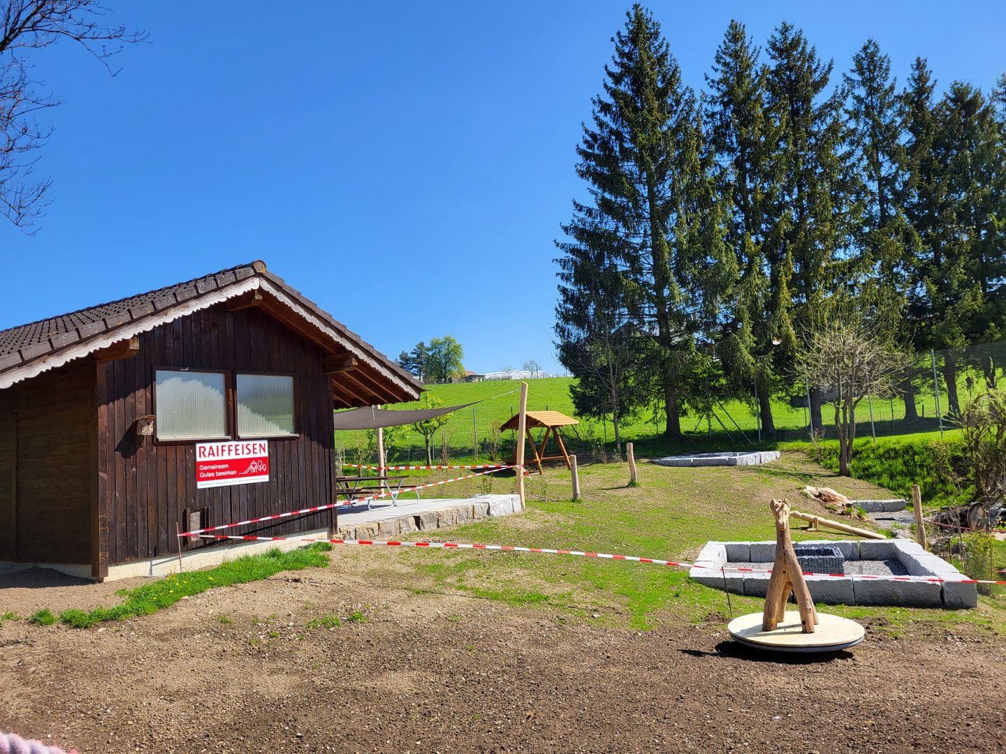 Der Begegnungsplatz nach der Fertigstellung