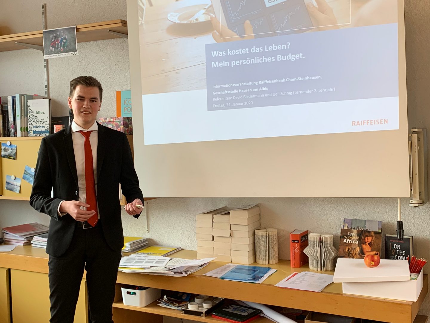 Ueli Schrag, Lernender, beim Referat