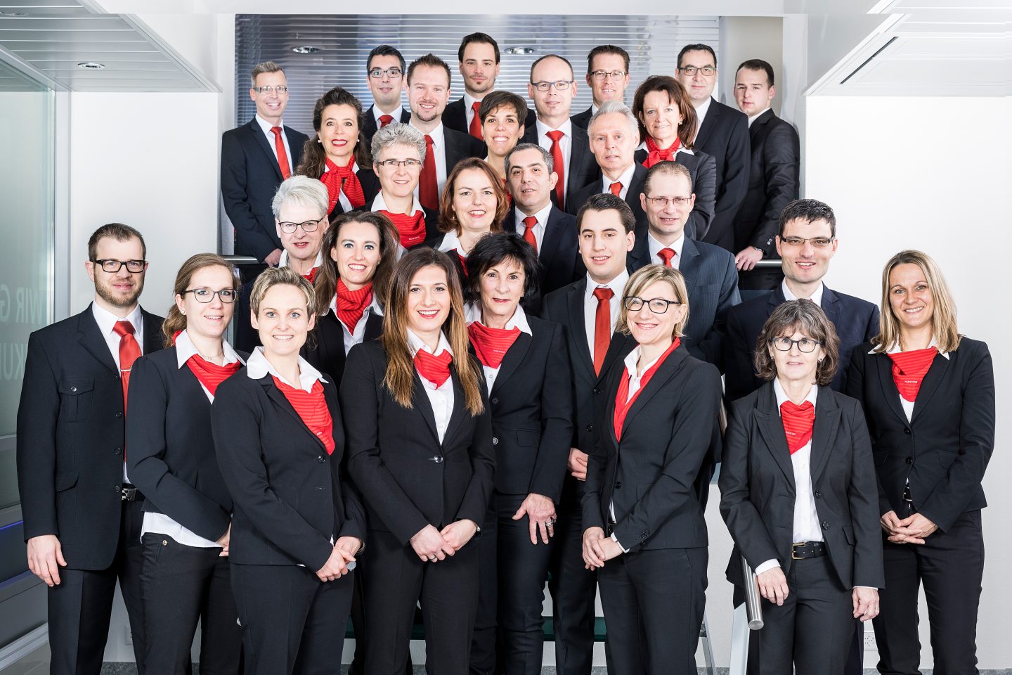 Kundenberater und Kundenberaterinnen der Raiffeisenbank Cham-Steinhausen