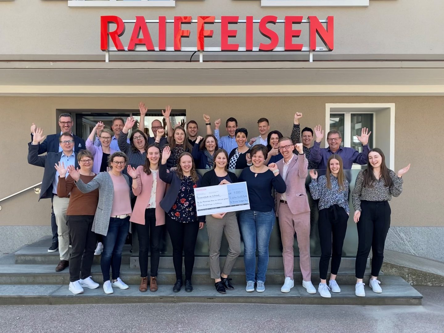 Team der Raiffeisenbank im Entlebuch