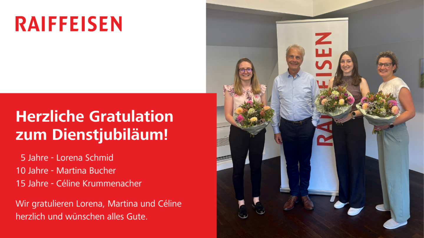 Gratulation zum Dienstjubiläum