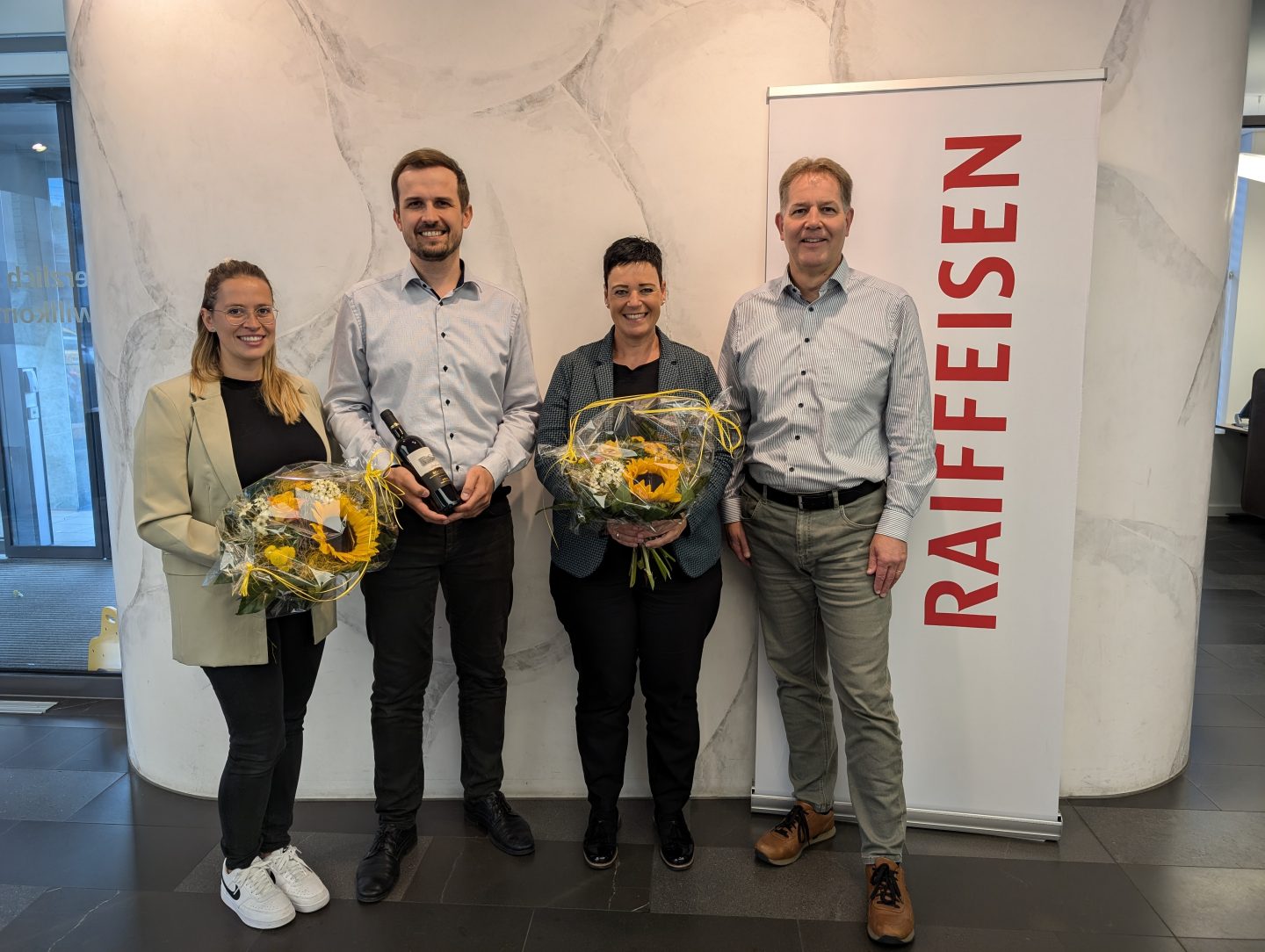 Jasmin Hofstetter-Küng, Simon Jordi, Nicole Hardegger & Werner Kronenberg (v.l.n.r.)