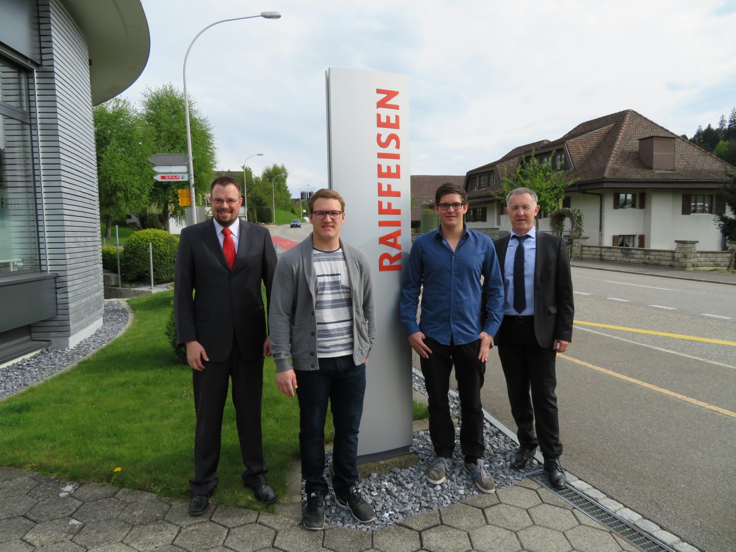v.l.n.r Mirko Jordi, Cédric Achermann, Roger Krauer, Hans Arnet