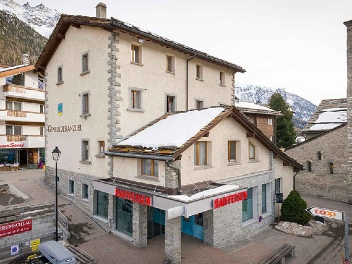 Bankstelle in Grächen