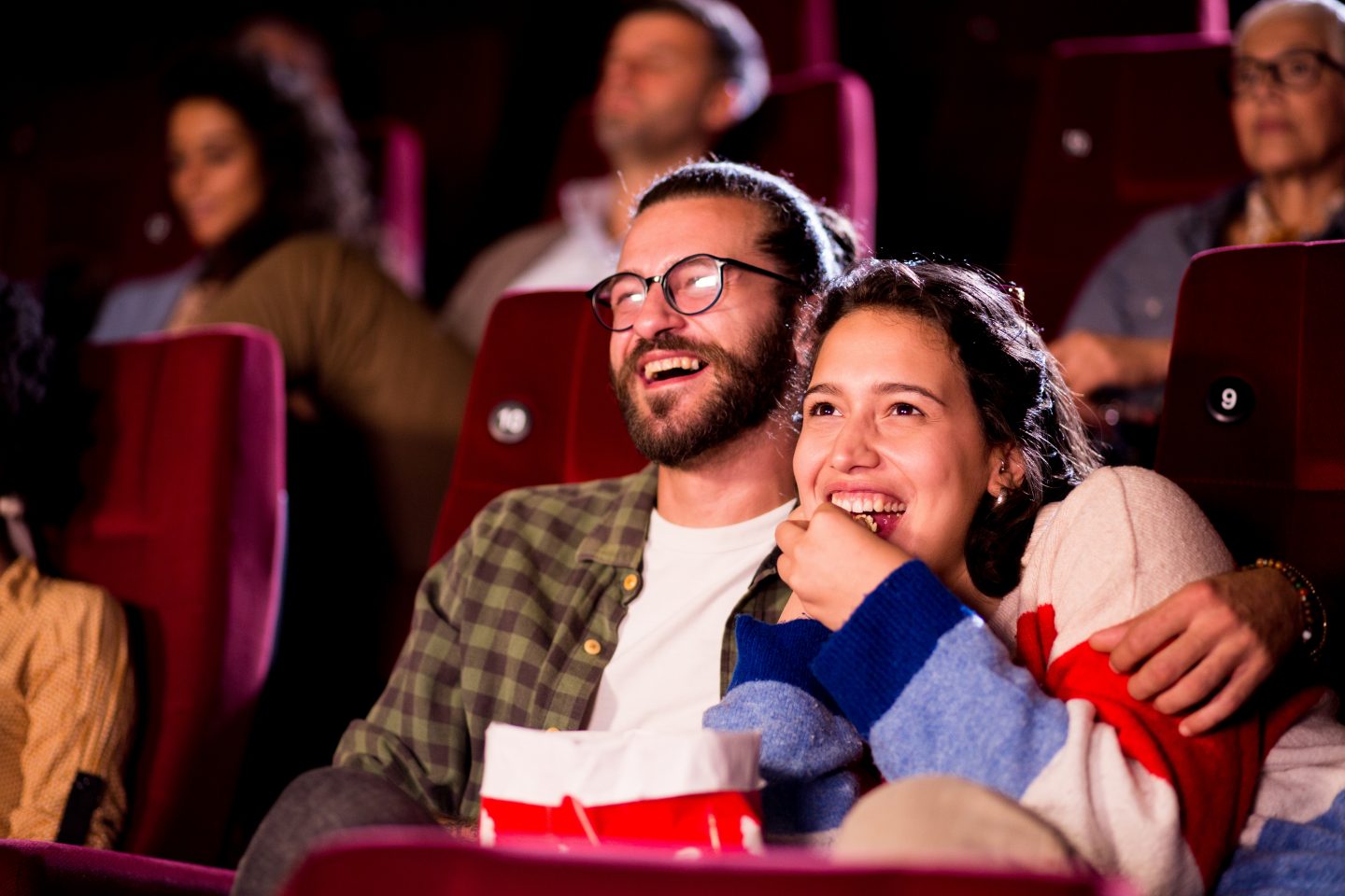 Paar im Kino