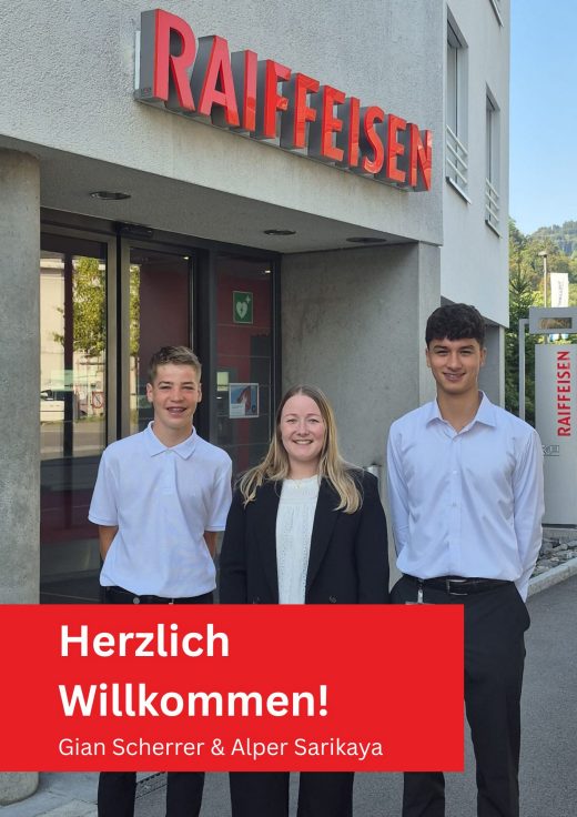 von links Gian, Livia Scherrer und Alper