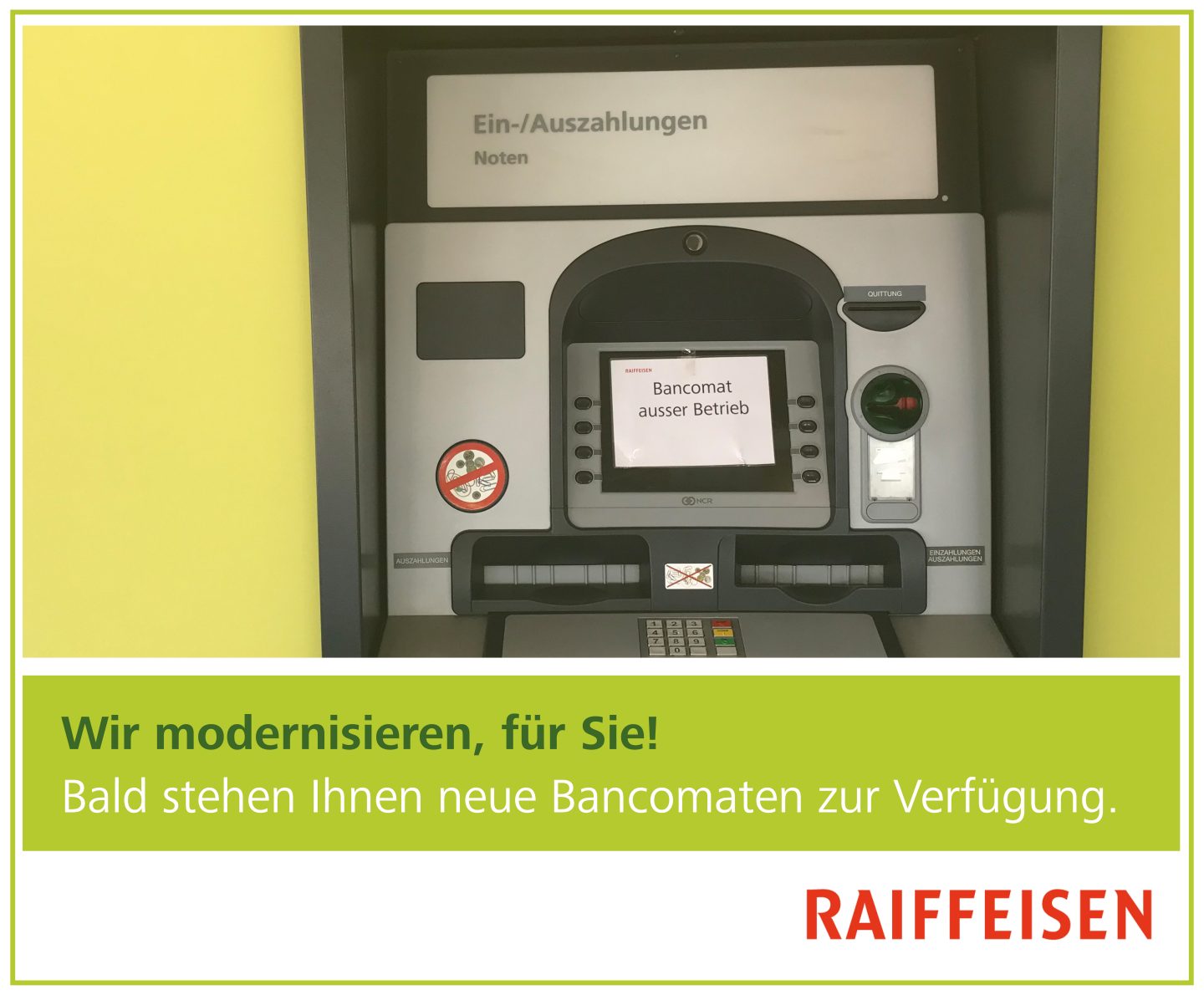 Neue Bancomaten