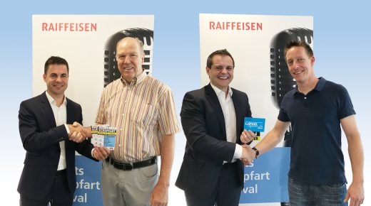 Rolf Leubin (Stv. Leiter Vermögensberatung), Robert Soder, Romeo Menna (Stv. Leiter Firmenkundenberatung), Marc Stocker