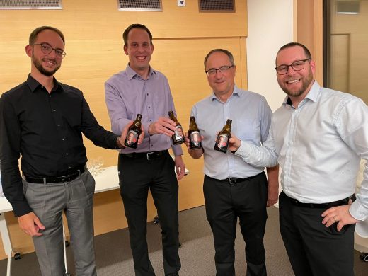 Bankleitung und René Gebert