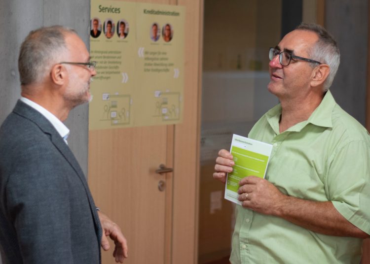 Begegnungen auf dem Rundgang