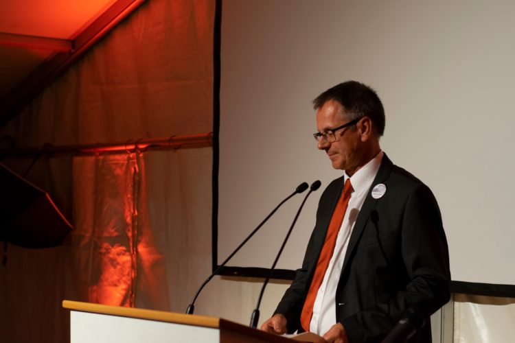 VR-Präsident Markus Hobi bei seiner Rede