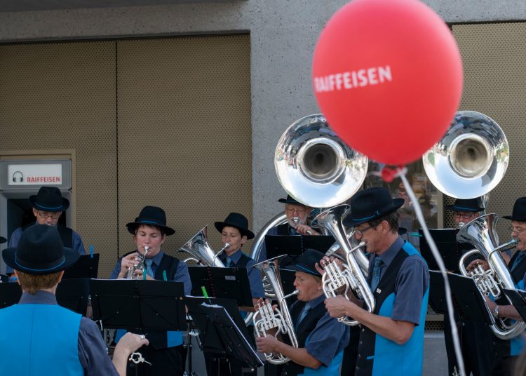 Musikgesellschaft Ennetbühl beim Konzert