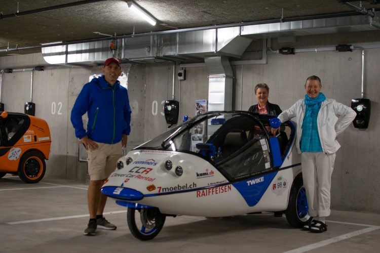 E-Tankstellen in der Tiefgarage 1. UG