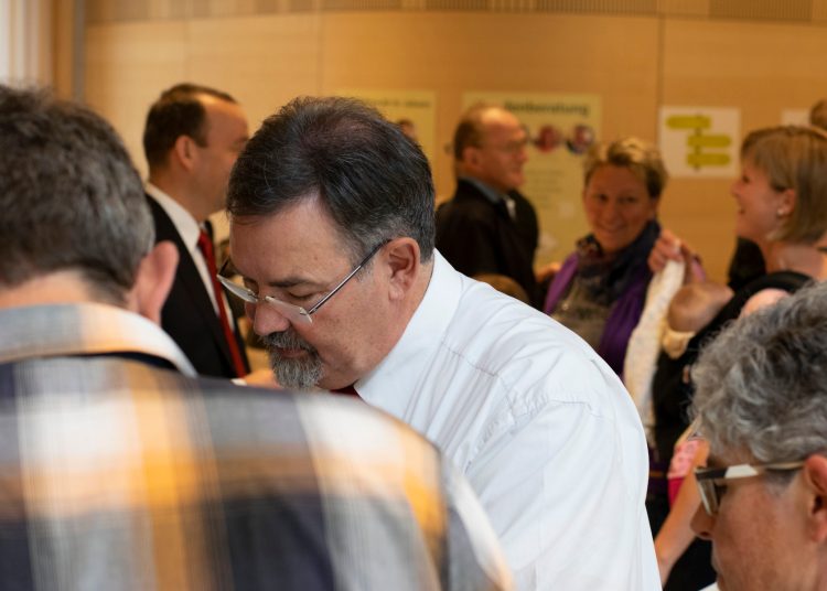 Im Eingangsbereich wurden die Wettbewerbstalons abgegeben.