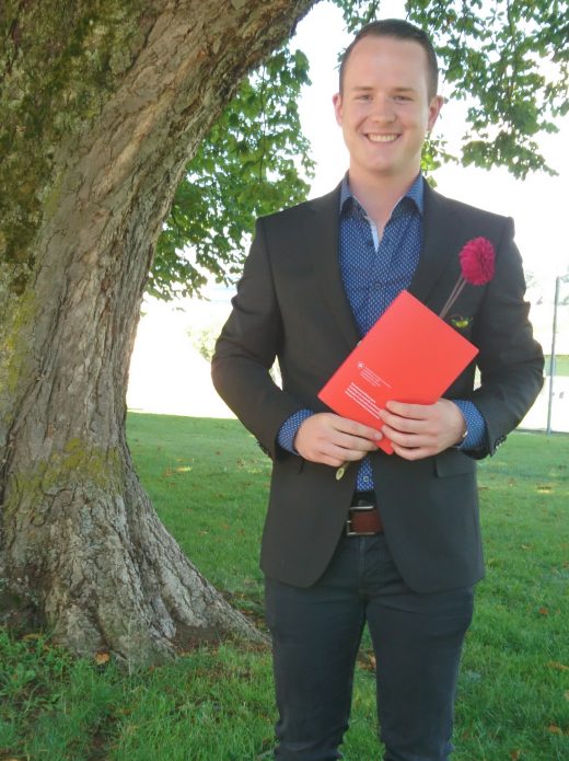 Adrian Brügger an der Diplomfeier vom 06.07.2017