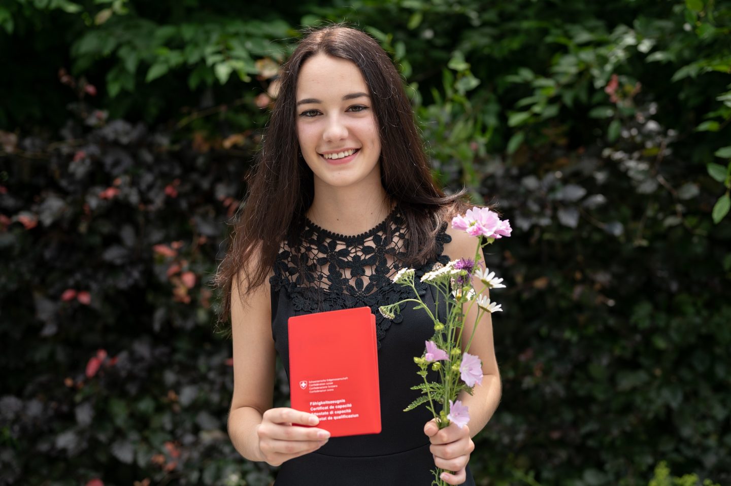 Die frischgebackene Bankkauffrau EFZ: Julia Egli