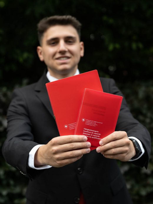 Antonio Russo hat den Abschluss in der Tasche