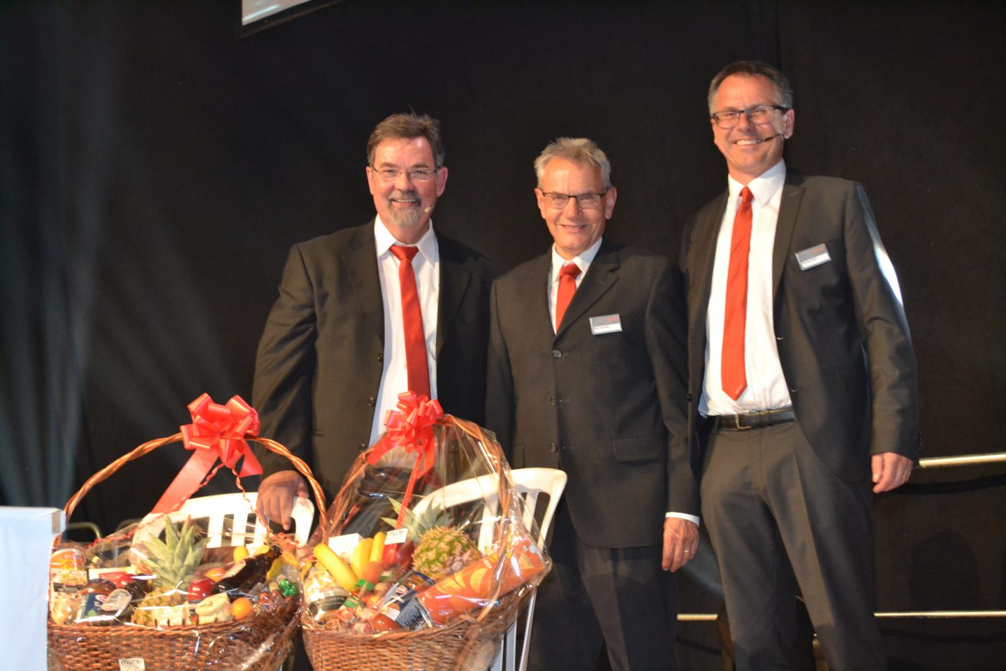 Markus Hobi mit Ernst Zwingli und Rolf Sprenger