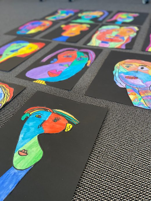 Selbstporträts im Stile von Picasso - Klassensatz