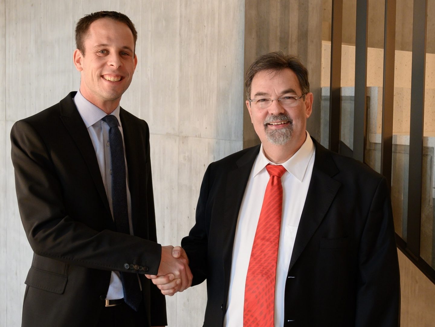 Der designierte Vorsitzende der Bankleitung Thomas Bleiker mit dem scheidenden Bankleiter Ernst Zwingli