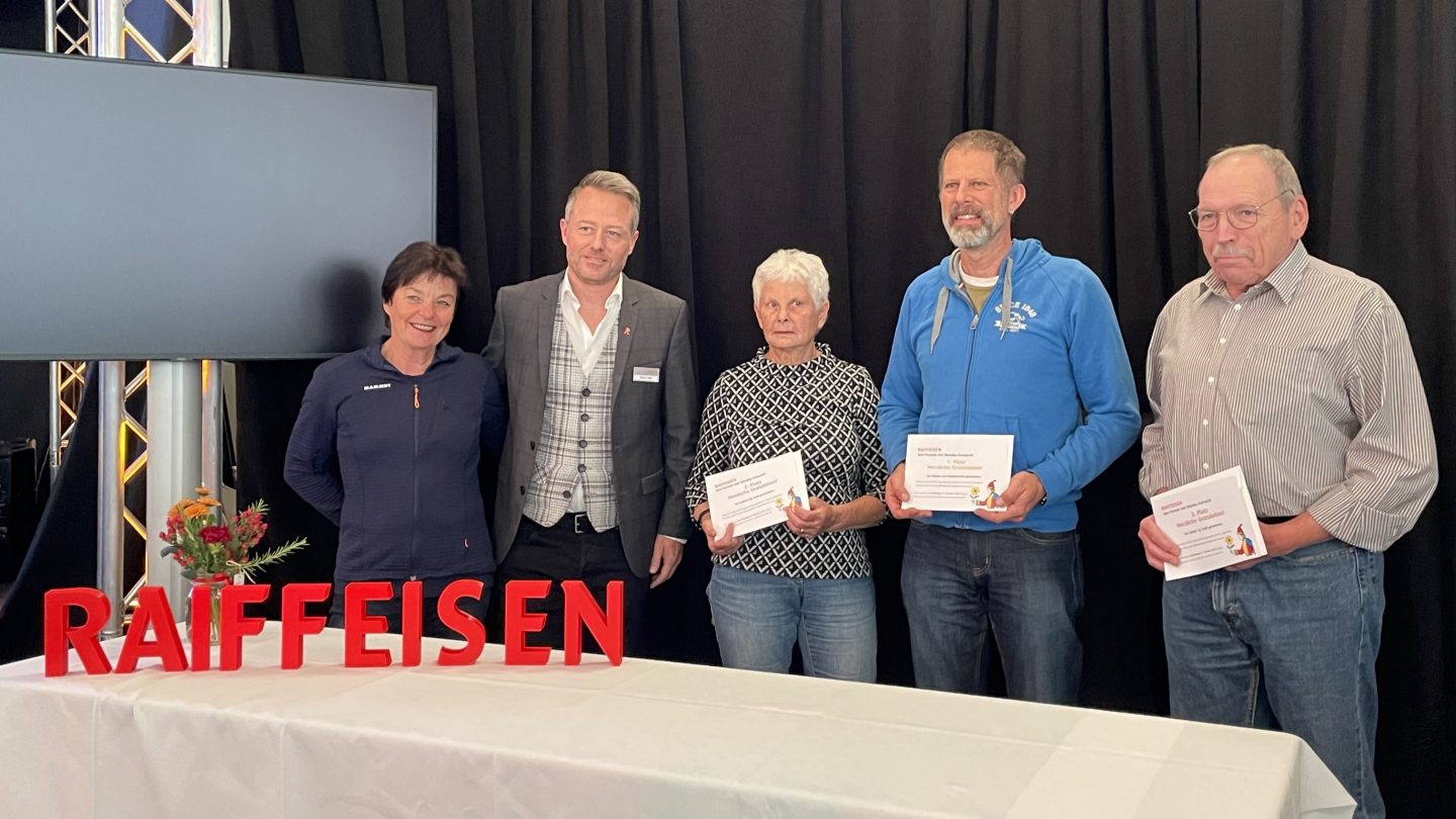 Raiffeisen Jass-Turnier Siegerfoto