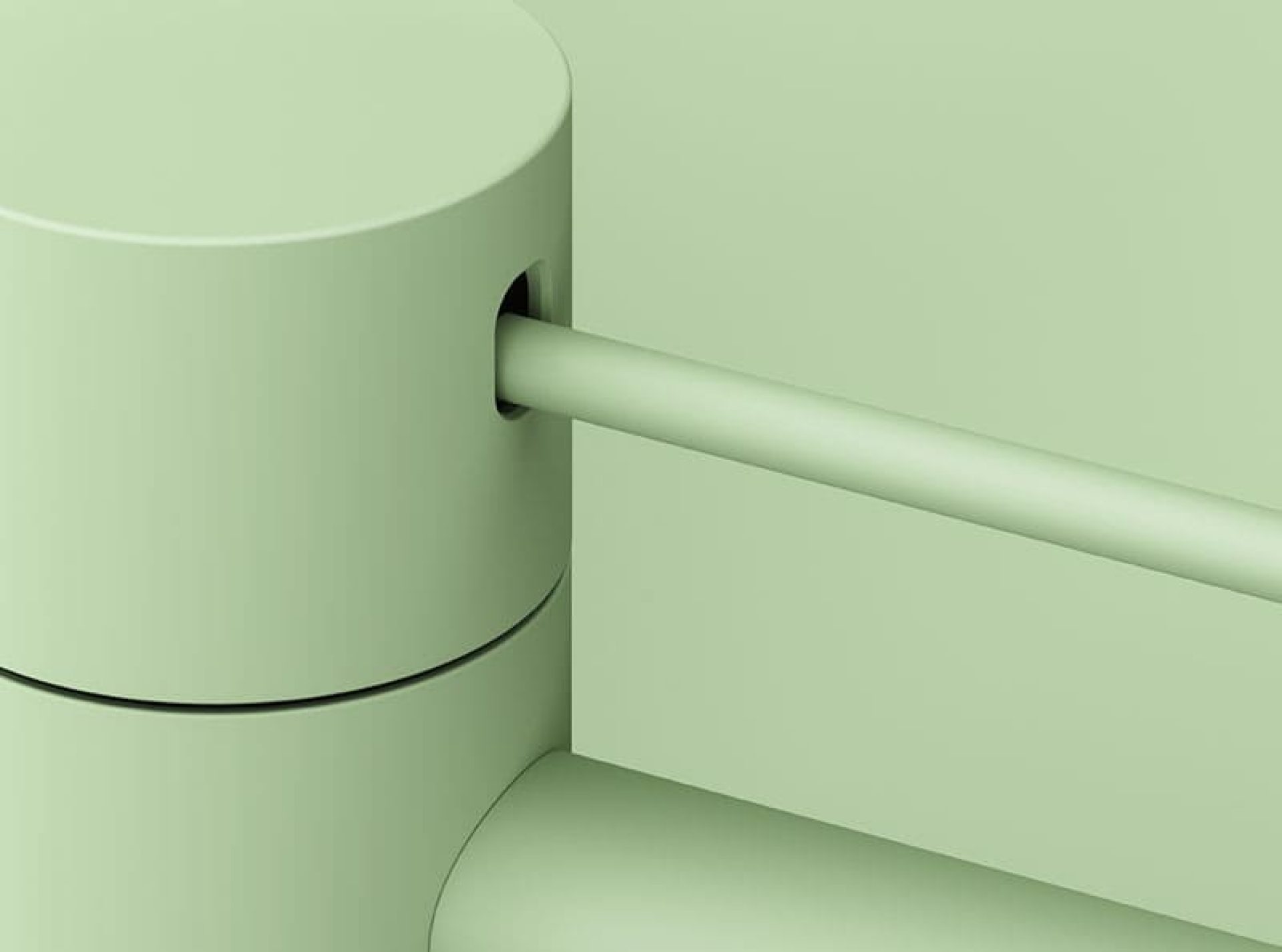 «Meta» è disponibile anche in forti tonalità ricercate. La linea di rubinetteria esiste già dal 1995 e Sieger Design l'ha ulteriormente sviluppata per Dornbracht.