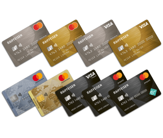 Mastercard o Visa Card Raiffeisen