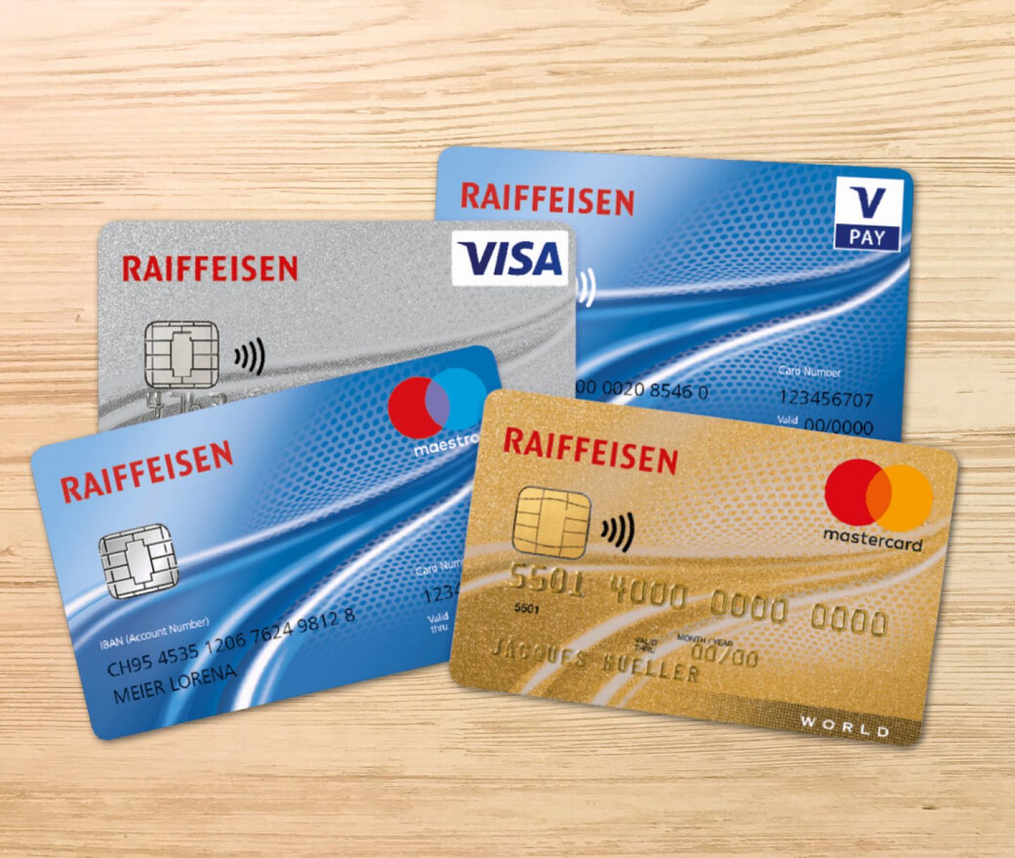 Kredit- und Debitkarten von Raiffeisen