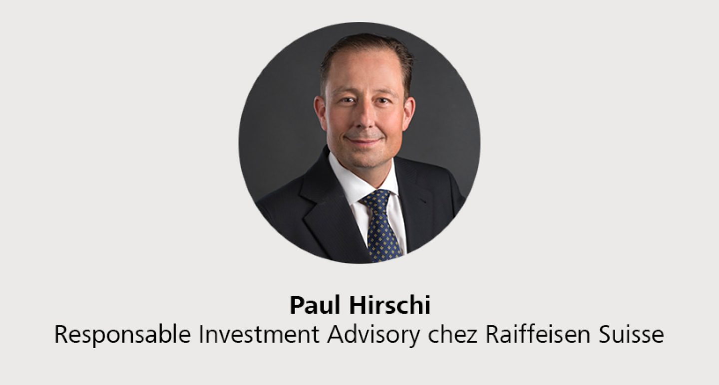 Paul Hirschi - Responsable Investment Advisory chez Raiffeisen Suisse