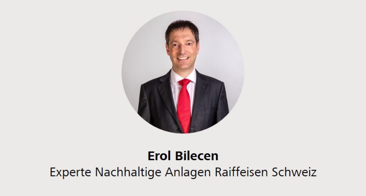 Erol Bilecen, Experte Nachhaltige Anlagen Raiffeisen Schweiz