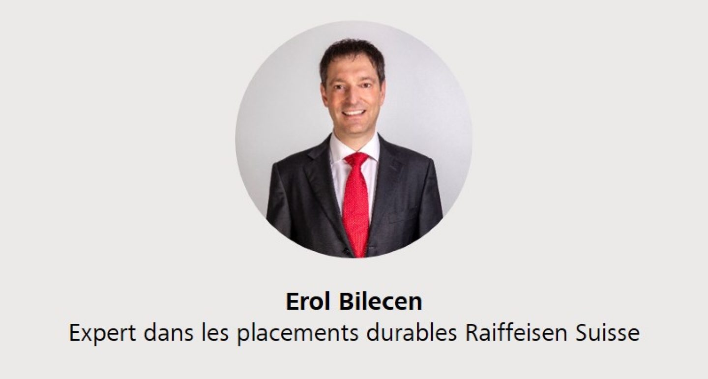 Erol Bilecen, Expert dans les placements durables Raiffeisen Suisse