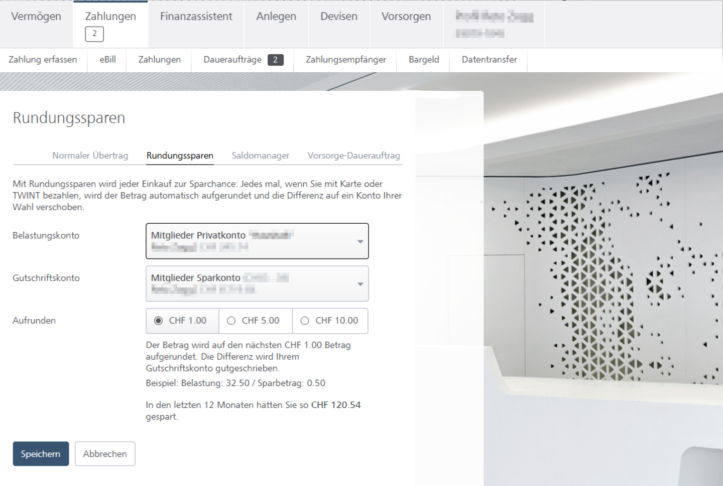 Rundungssparen