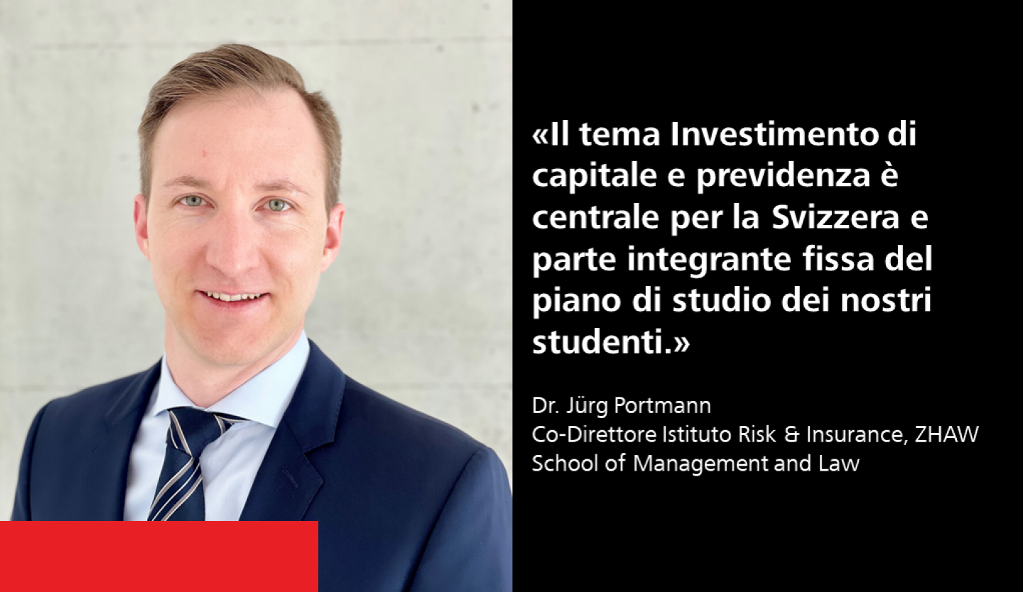 Il tema Investimento di capitale e previdenza è centrale per la Svizzera e parte integrante fissa del piano di studio dei nostri studenti.