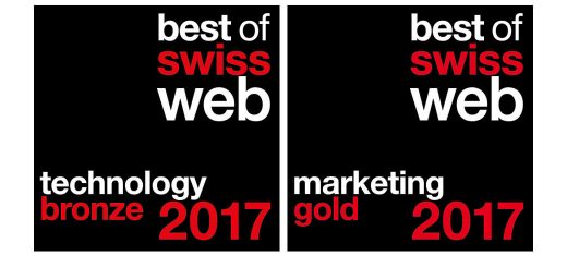Auszeichnungen Best of Swiss Web 2017 für Raiffeisen