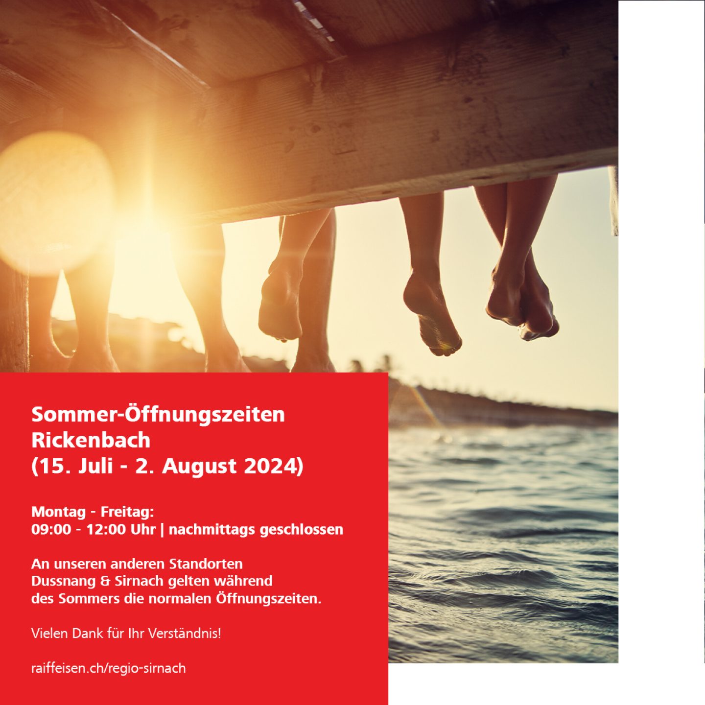 Sommeröffnungszeiten Rickenbach