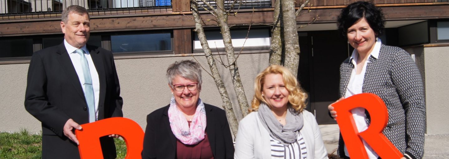 v.l. Markus Thalmann, Heidi Widmer, Daniela Hutter, Melanie Kuratli