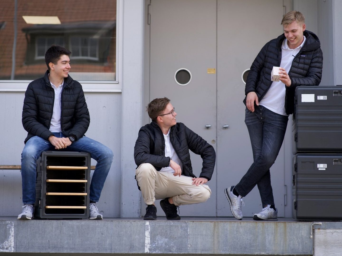 Ihre neuen Gastgeber - Moritz, Remo und Fabian