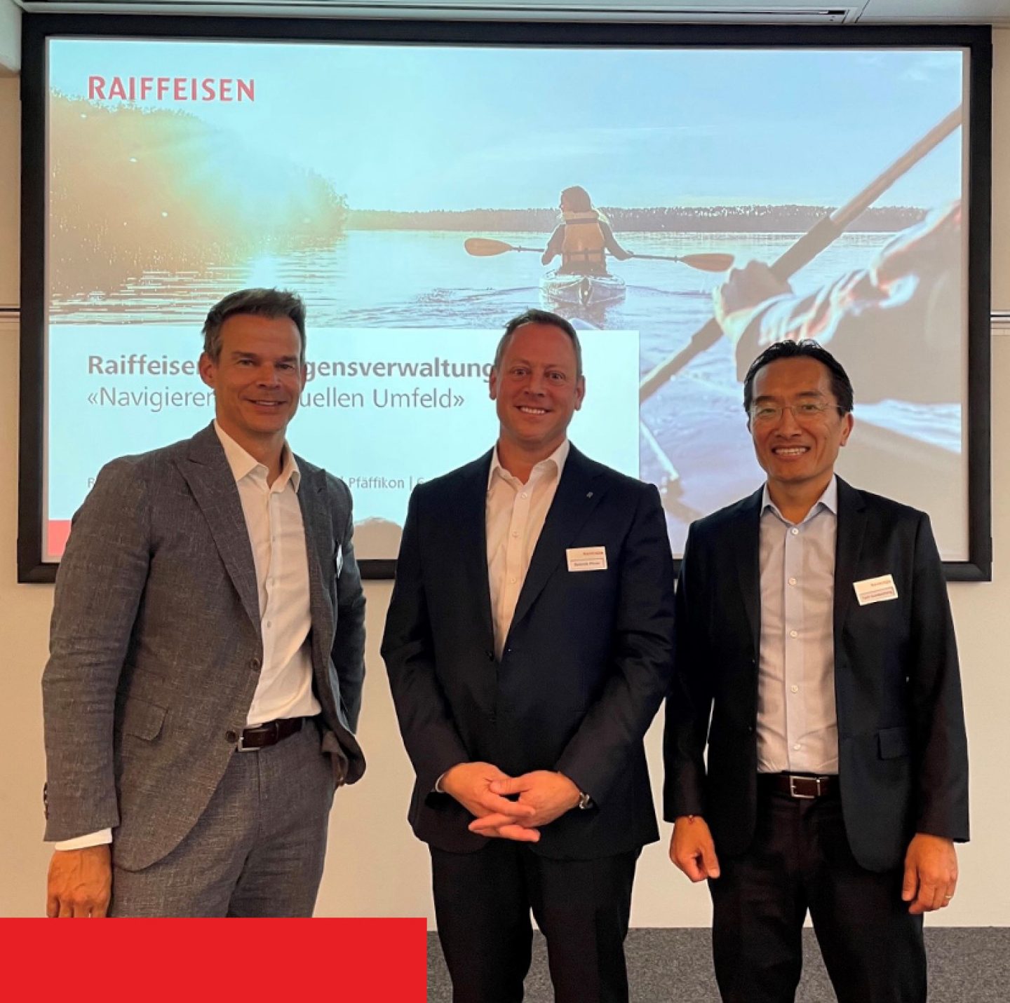 von links nach rechts: Christoph Kuhn, Dominik Pfister, Tashi Gumbatshang