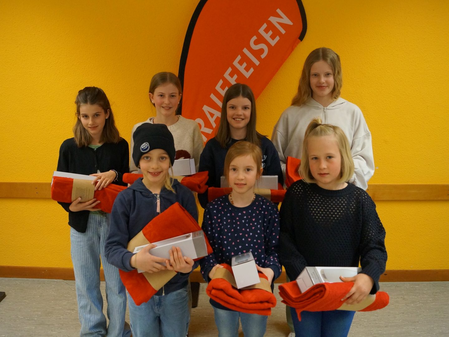 Die Gewinnerinnen der Kategorien Kindergarten bis Oberstufe