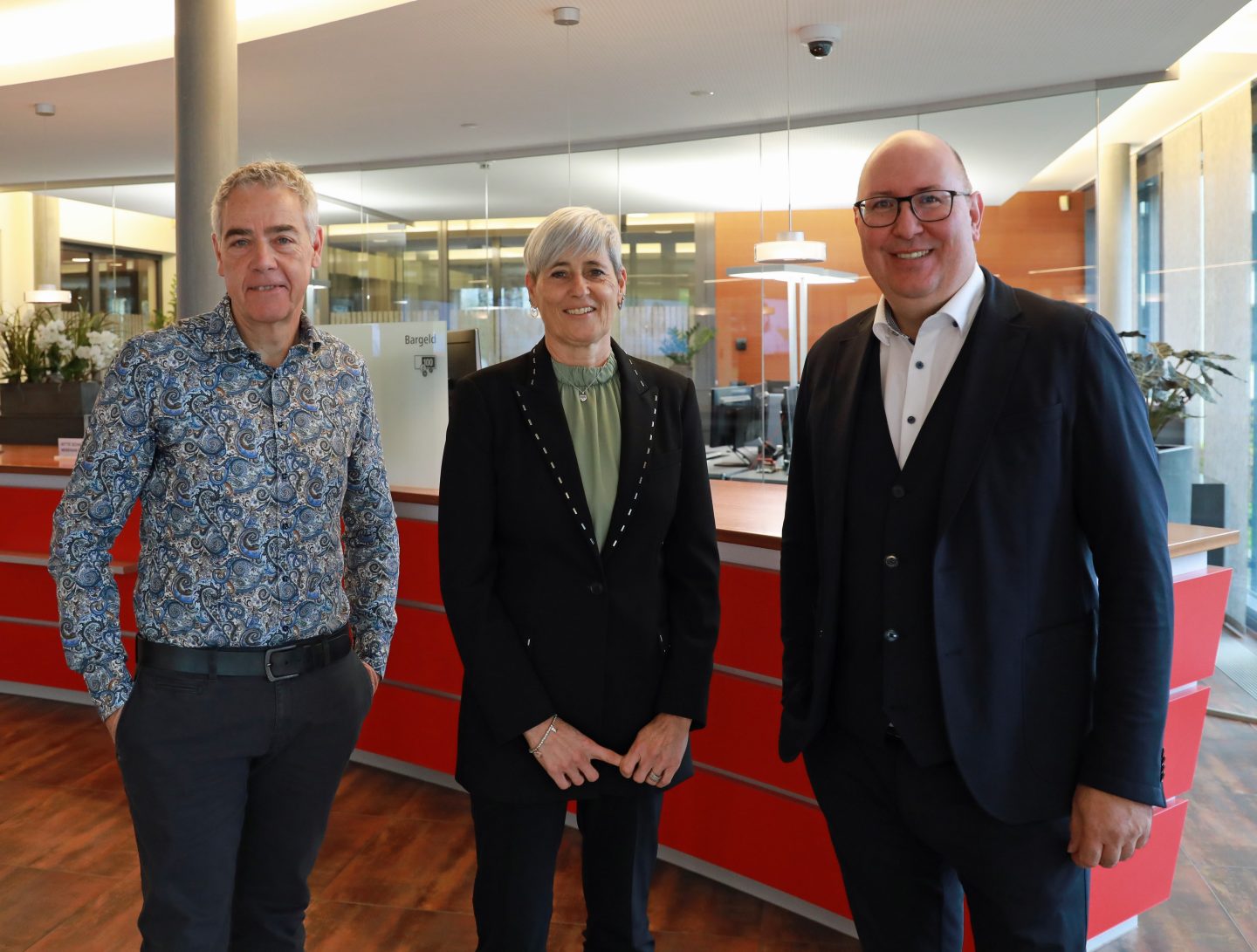 Martin Ammann mit Monika Göldi und Thomas Wohlwend