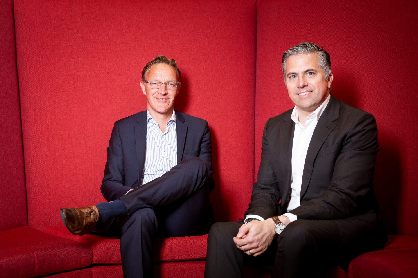 Christoph Hammer, Präsident des Verwaltungsrates und Johannes Holdener, Vorsitzender der Bankleitung