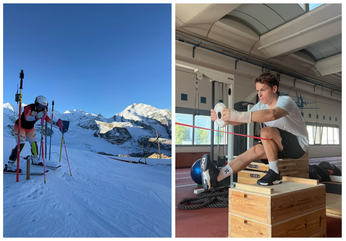  Janine und Reto Mächler bei den Saisonvorbereitungen