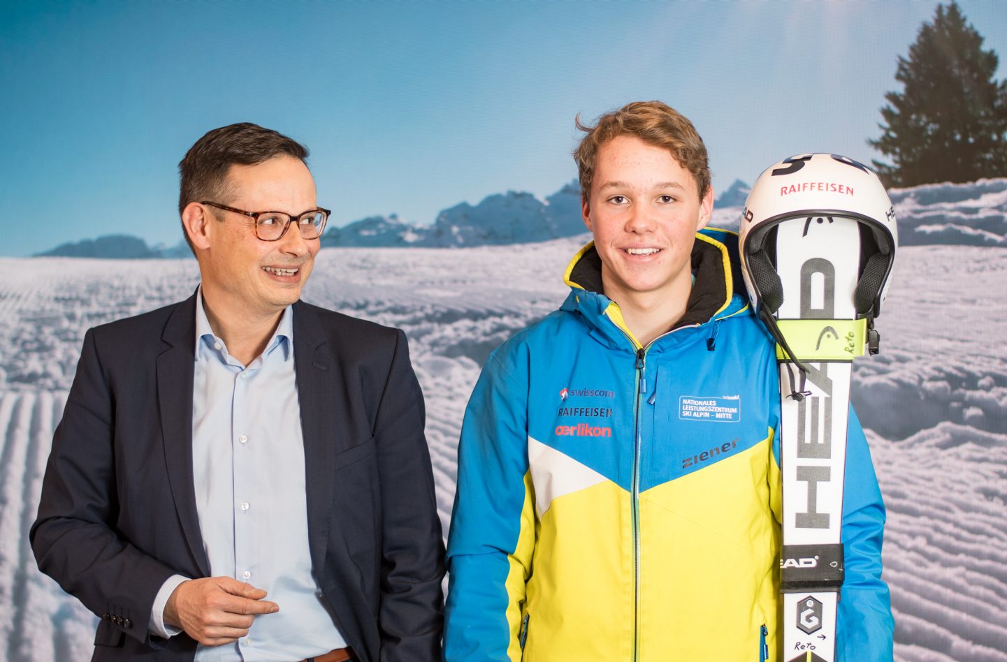 Daniel Duca, Vorsitzender der Bankleitung mit Reto Mächler 