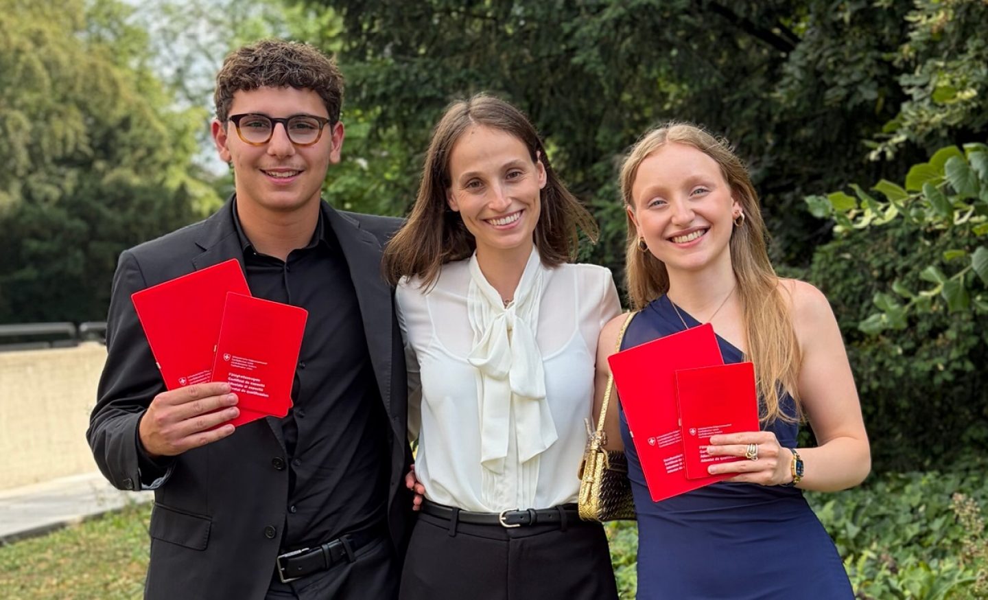 Leandro Girsberger, Isabelle Lehmann und Elena Natale (v.l.n.r.)