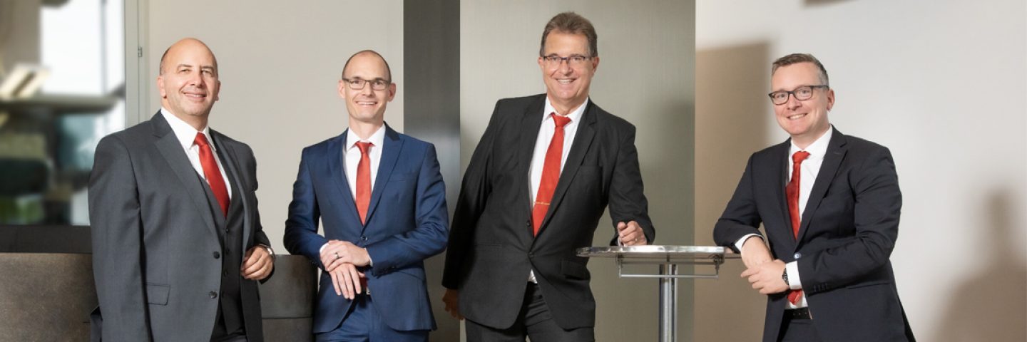 von links nach rechts Toni Russo, Michael Hunziker, Ernst Schütz, Christoph König