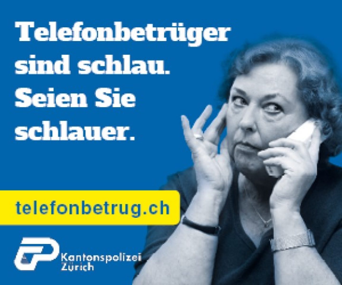 Telefonbetrug-Frau