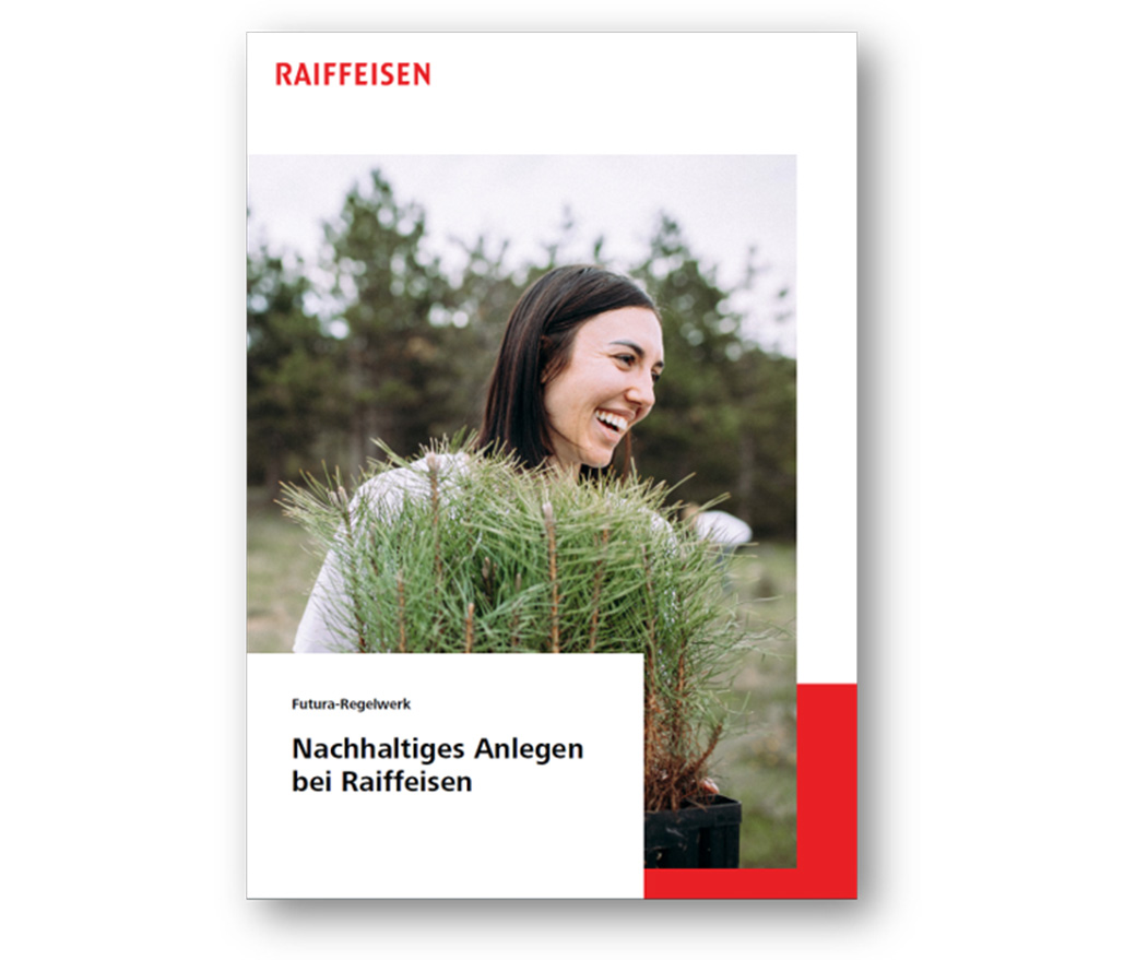 Broschüre «Nachhaltiges Anlegen bei Raiffeisen: das Futura-Regelwerk»